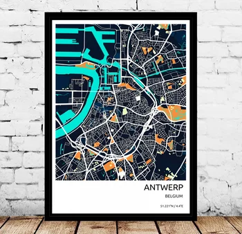 

City Antwerp Belgium Poster