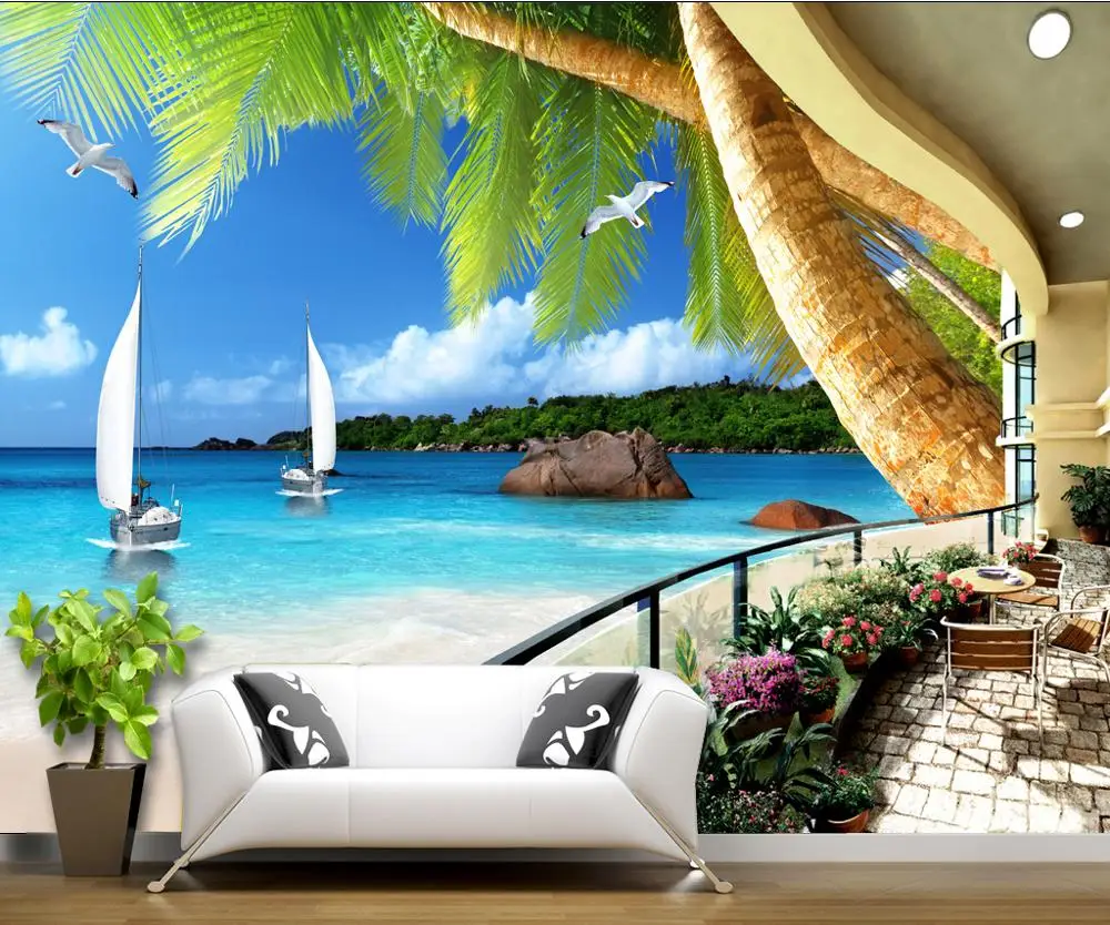 Wallpaper For Bedroom Living Room Custom 3D Mural Wall Covering Sticker