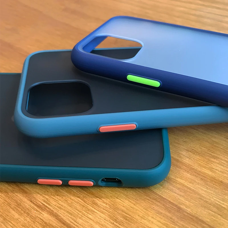 Moskado противоударный чехол для телефона для iPhone 11 X XR XS Max контрастный цвет матовый чехол-накладка для iPhone 7 8 7Plus Жесткий Чехол для ПК