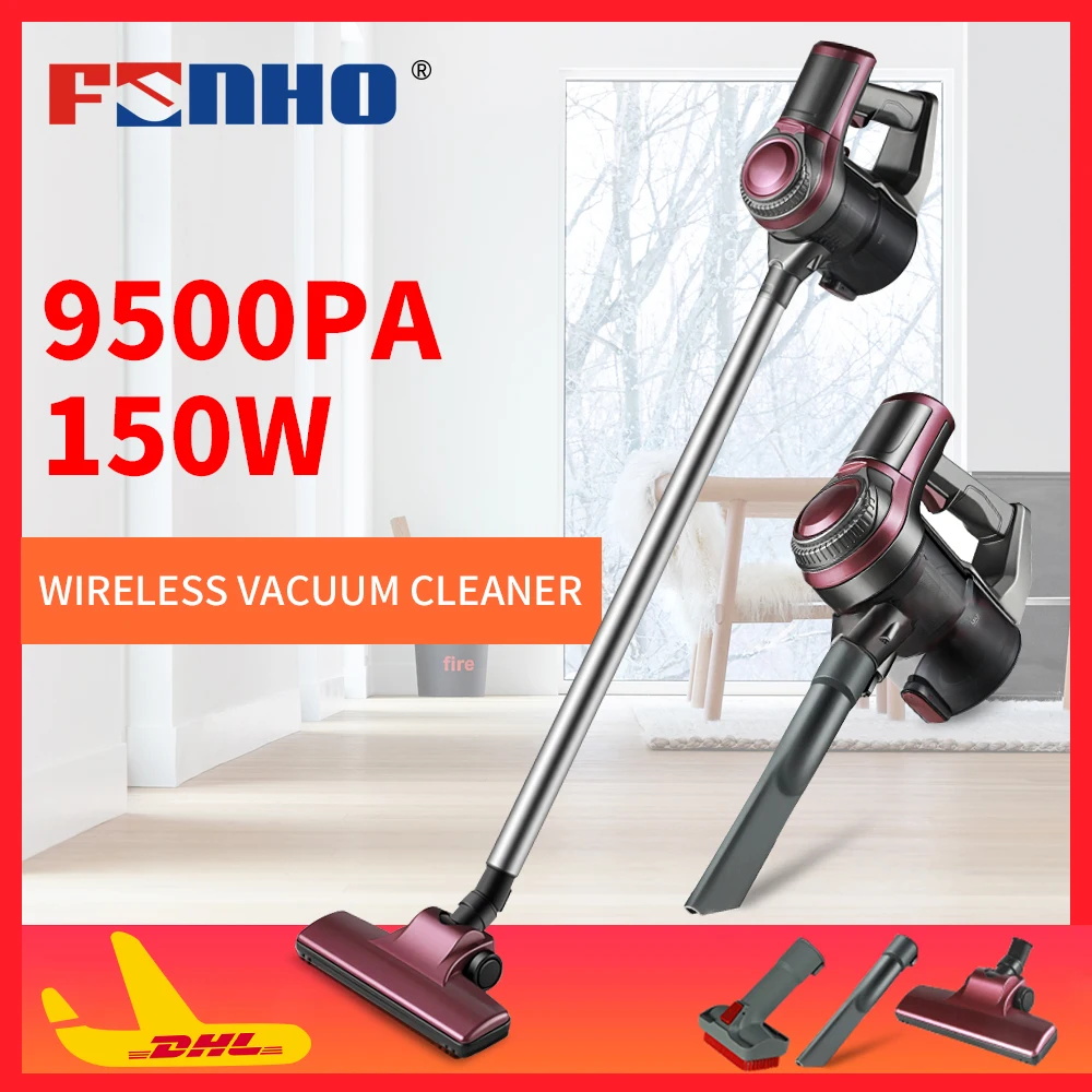 

FUNHO JMC-935 Protable 2 In 1 Handheld Wireless Vacuum Cleaner Cyclone Filter 9500Pa Strong Suction Dust Collector Aspirator