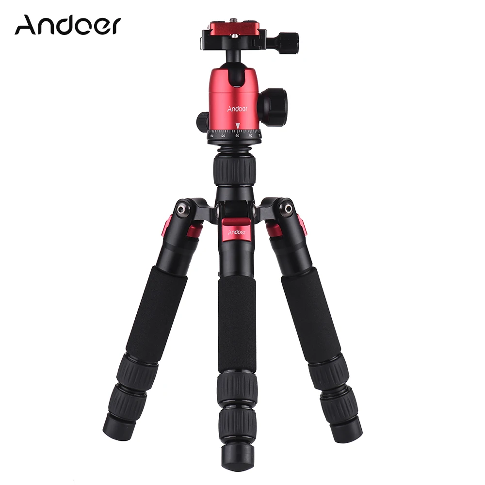 

Andoer DT-02 Desktop Mini Portable Tripod Stand for Canon Nikon Sony DSLR Camera Tripod with Ball Head Quick Release Plate