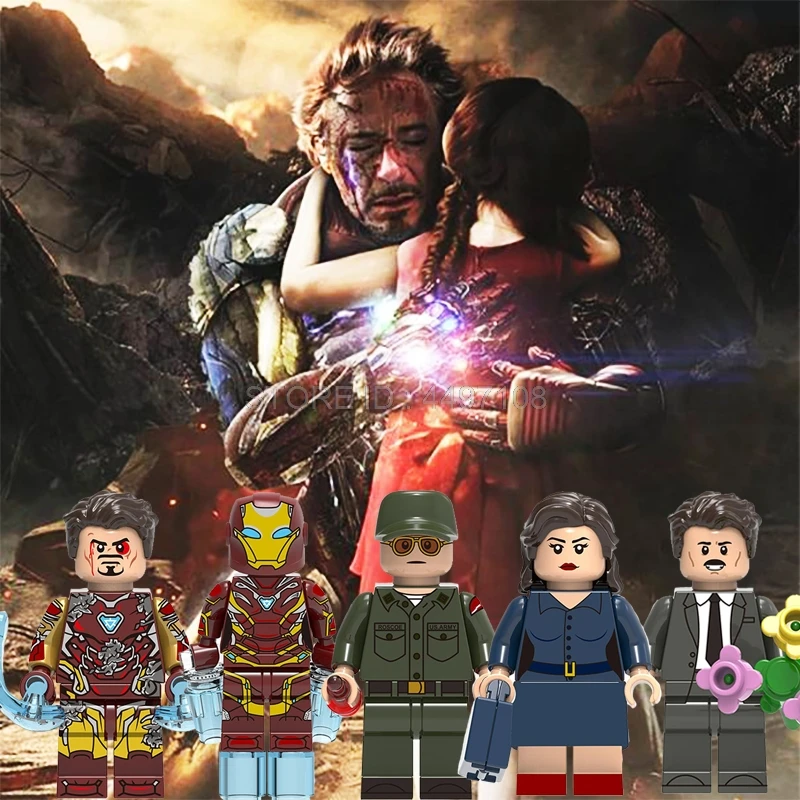 

Marvel Avengers Endgame Iron Man Steve Rogers Shuri Falcon Wasp Spider Man Toy Building Blocks Hulk Captain America Marvel Toys