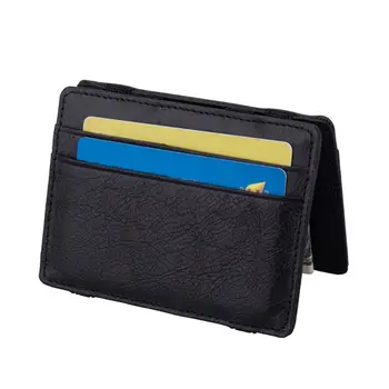 

Slim Cowhide Leather Credit Card Holder Cards Case Pocket Wallet Organizer 517D