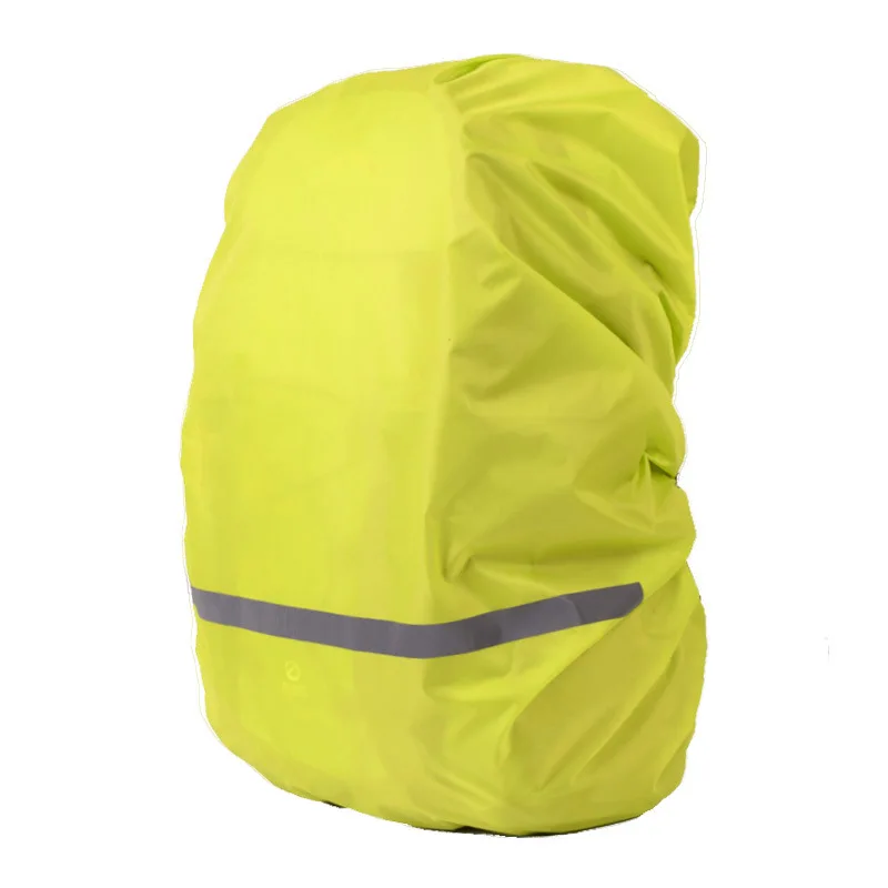 Портативный водонепроницаемый спортивный рюкзак, дождевик, светоотражающий непромокаемый чехол для путешествий, пылезащитный дождевик, военная сумка, защитный чехол - Цвет: Зеленый