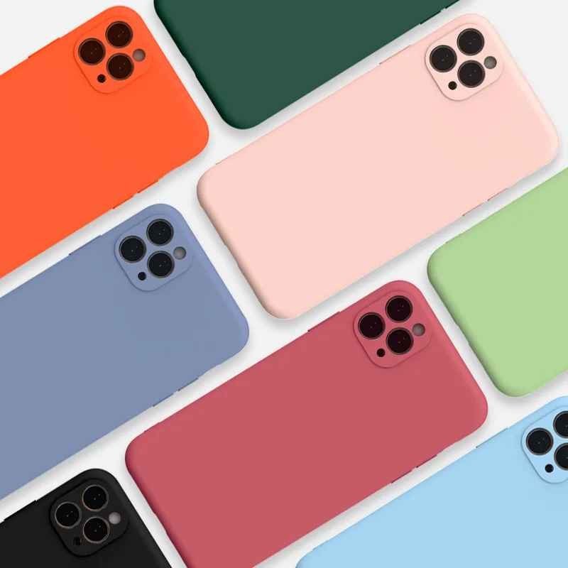 

Matte Full Protect Camera Lens Protection Phone Cover For iPhone 11 Pro X XS XR MAX 8 7 Plus SE 2020 Shockproof Soft TPU Case