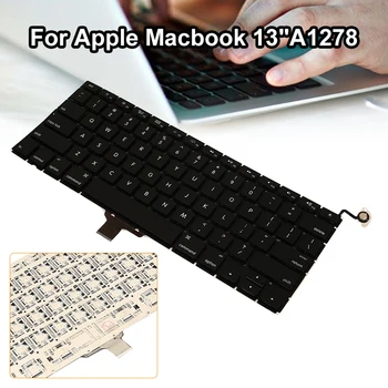 

Laptop English keyboard replacement keyboard for Apple Macbook Pro 13" A1278 2011 2012 2009 2010 (Note box packaging, US models)
