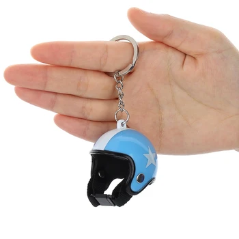 

1Pcs Motorcycle Safety Helmets Keychain Car Auto Five-star Pendant Classic Key Ring Keyfob Holder Car Accessories