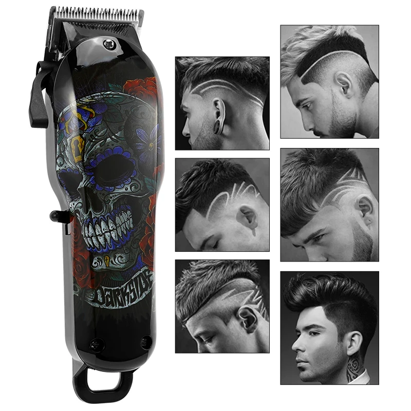 Wireless Salon Hair Clipper Professional Hair Trimmer Men Electric Powerful Motor Barber Cutting Machine Lithium Battery