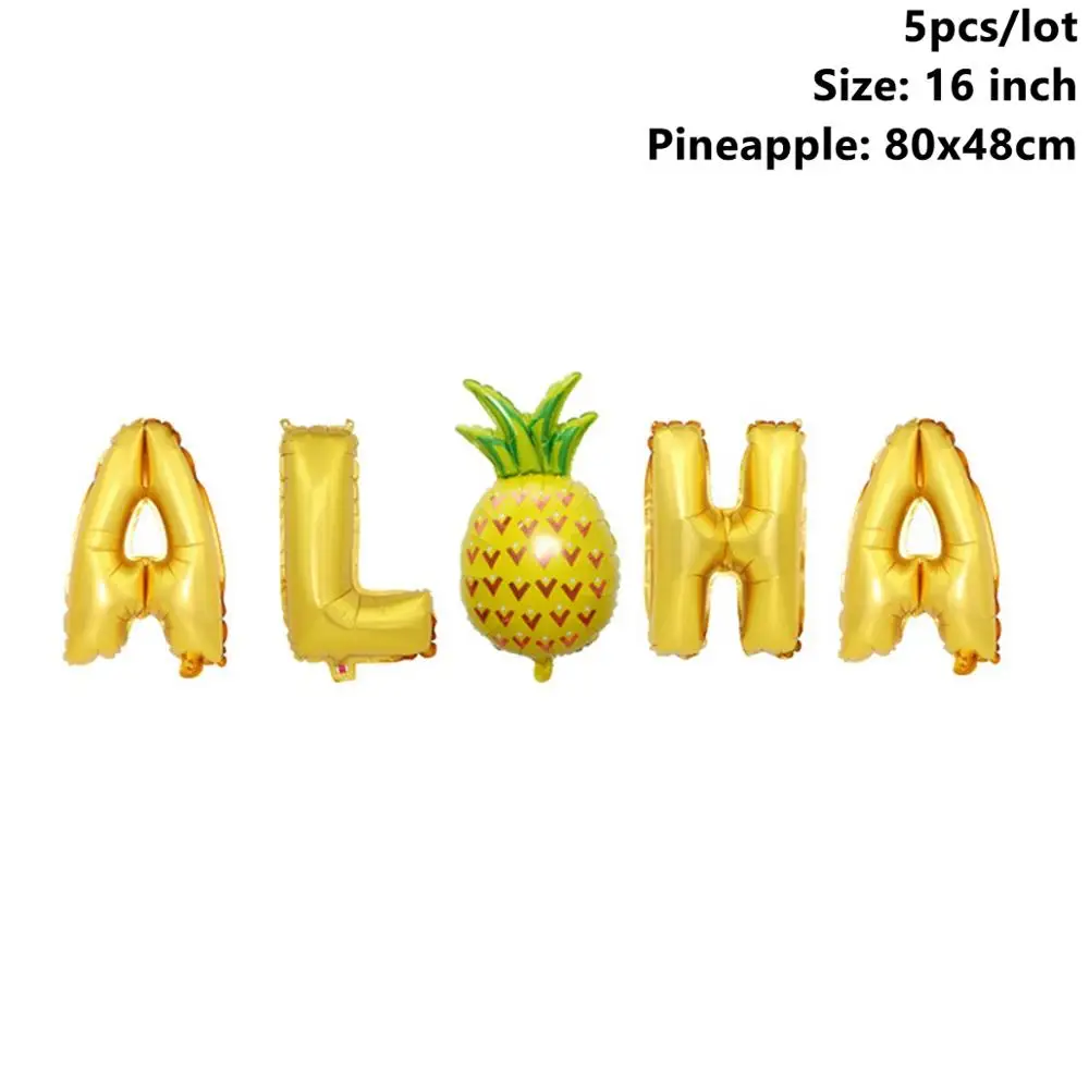 Summer Balloons 2 Taoup 1 шт. пластиковые ананас Пальма розовые очки Фламинго летние тропические вечерние принадлежности Гавайские вечерние украшения сувениры для свадьбы - Цвет: Summer Balloons 2