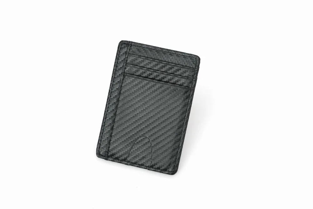 Углеродное волокно RFID блокирующий держатель для карт кошелек кредитный держатель для карт минимализм кошелек Противоугонный Чехол для карт