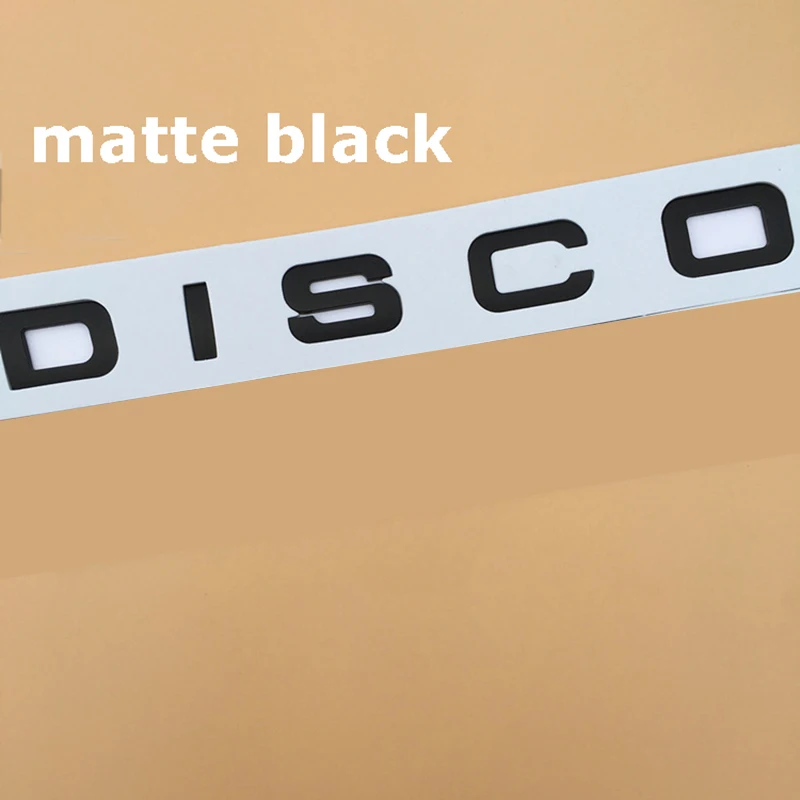 matte black DIY буквенная эмблема значок для автомобильного стайлинга капюшон и багажник наклейка для обнаружения спортивный внедорожник Звезда Блеск глянцевый черный матовый серый серебристый - Цвет: matte black