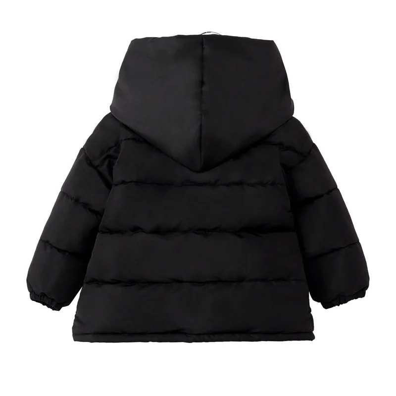 Г. стиль, зимняя детская пуховая одежда с капюшоном, пуховая одежда с хлопковой подкладкой Зимнее пальто для малышей женская детская куртка с хлопковой подкладкой