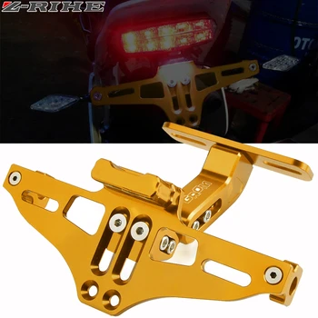 

CNC Motorcycle License Number Plate Frame Holder Bracket With LED For Honda Grom MSX125 MSX125SF MSX 125 125SF 2013-2019 2018