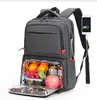 Men 15.6 Inch Laptop Backpack Men Backpack with lunch bag Rucksack Backpack with Picnic Bag Insulation Bag Lunch Backpack Bag 1