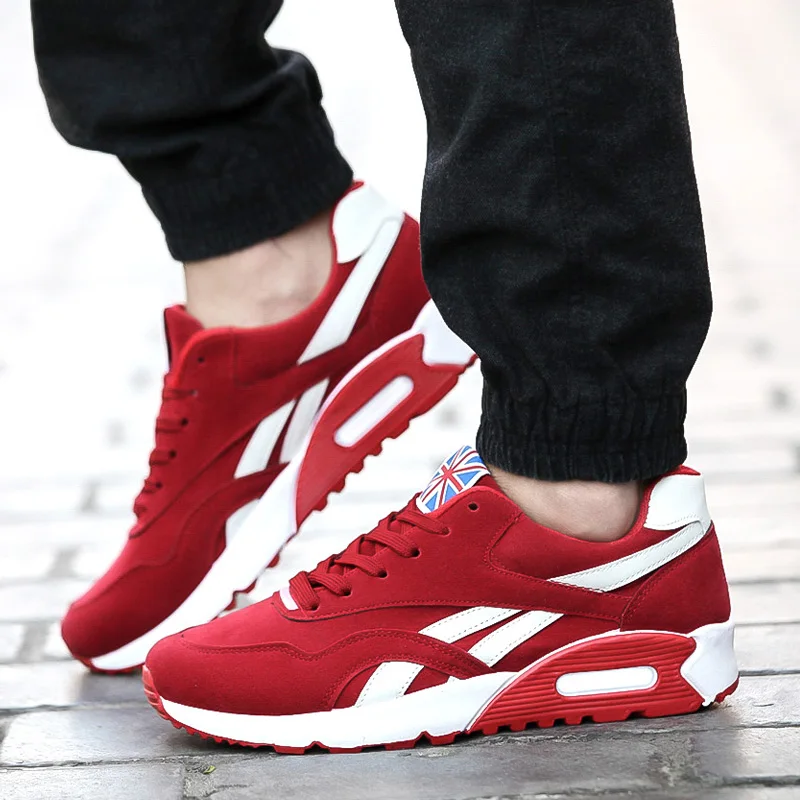 

Shoes men's summer mesh breathable sneakers men's casual shoes fashion trend men's shoes red low tide shoes