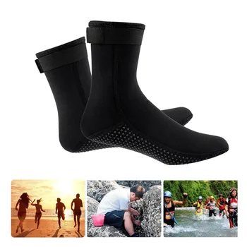 

1 Pair Swimming Seaside Scuba Socks Diving Wetsuit Socks Prevent Scratches Warming Snorkeling Socks Beach Boots Aqua Shoes 3.