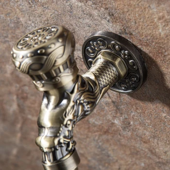 

Garden Wall Mounted Outdoor Practical Water Faucet Tap Zinc Alloy Washing Machine Decorative Home Use Antique Bronze Bibcock