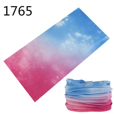 Outdoor Magic Bandana Solid Gradient Color Cycling Sunshade Scarf Polyester Hiking Neck Cover Windproof Headband Multi Use Mask mens designer scarf Scarves