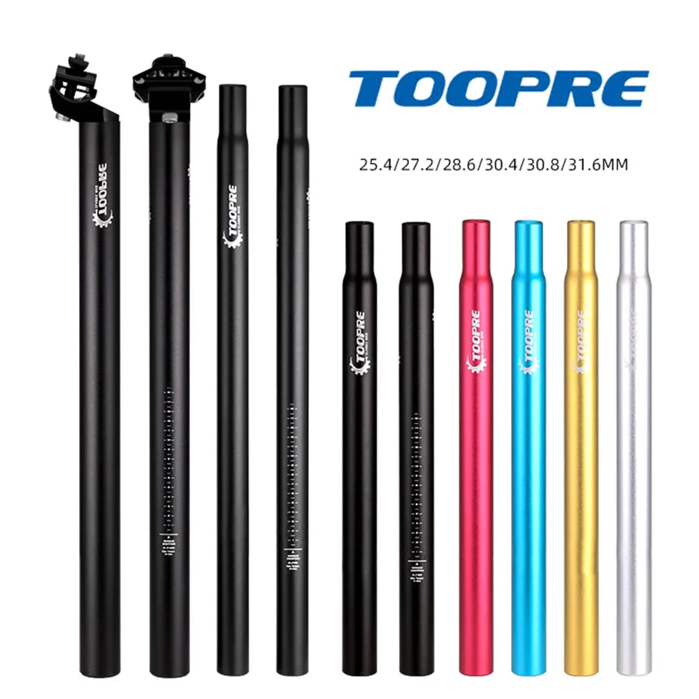 Description Picture 2 of itemTOOPRE Mountain bike seatpost 350mm 450mm 25.4 27.2 28.6 30.8 Aluminum alloy Seat tube fixed gear seat post bicycle Parts