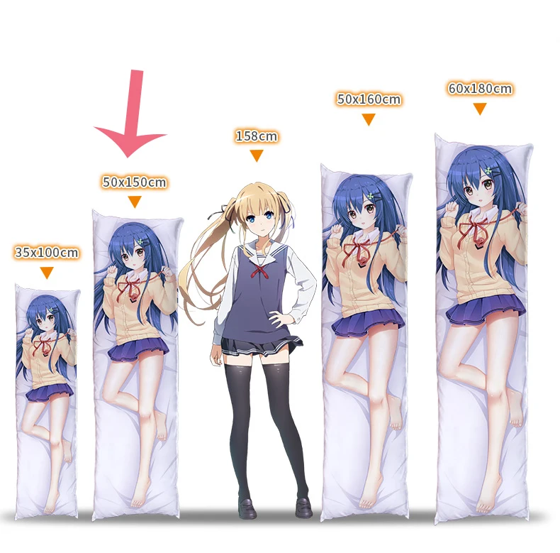 Rachel Gardner Angels of Death Anime Dakimakura Japanese Hugging Body  Pillow Cover Case 1981905-1