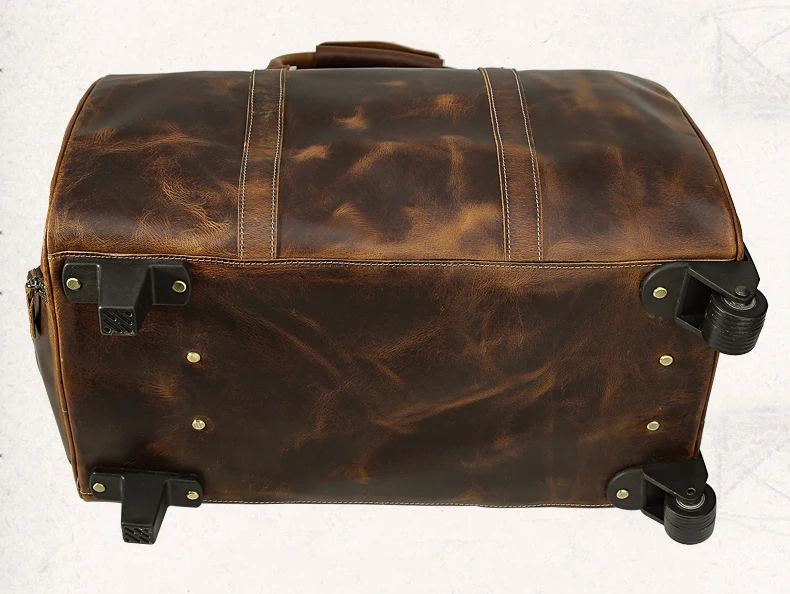 Для мужчин; высокое качество из натуральной кожи проезд троллейбусом случае большой моды Чемодан сумки натуральная кожа выходные сумки