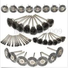 45 шт проволочная щетка 3 миллиметровая ручка из нержавеющей стали проволочные щетки Очистка опилки удаления ржавчины