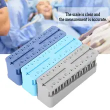 Пластиковый стоматологический мини Эндо измерительный Автоклавный Эндодонтический блок напильники Стоматологический Инструмент Линейка синий 9x2,7x3,3 см инструменты для рта