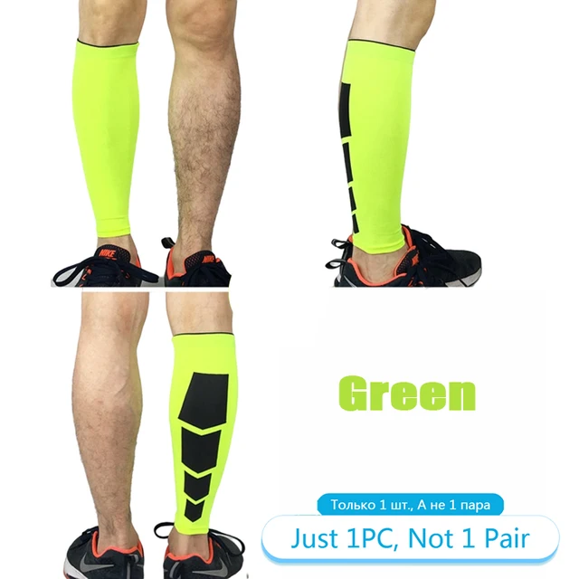 Tcare Sport Compression Calf Sleeves Leg Compression Sock Runners Shin Splint Varicose Vein Calf Pain Relief Calf Guards Running 1 Piece - Green