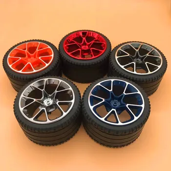 

4pcs/lot Building blocks compatible lepines high-tech accessories 6139227+6217976/42083 Bugatti 82*46mm wheel