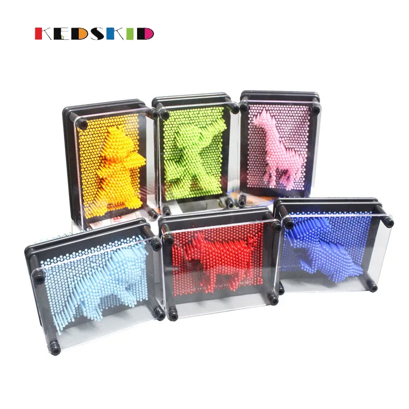 

Pin Art Classic 3D Impressions Frame 3D Magic Pin Needle Impression Board Handprint Art Toy Creative Gifts
