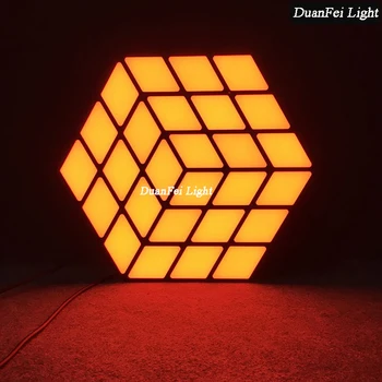 

3pcs Magic Creative LED Wall Light 3D cube light rgb color