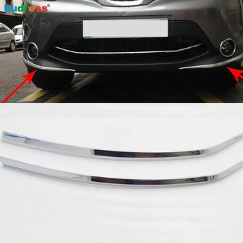 

For Nissan Qashqai J11 2014 2015 2016 ABS Chrome Car Front Bumper Cover Trim Decorative Strip Chromium Styling Accessories