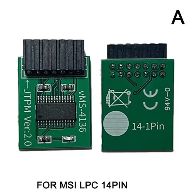 Tpm 2.0 20pin Lpc Encryption Security Module Remote Card 
