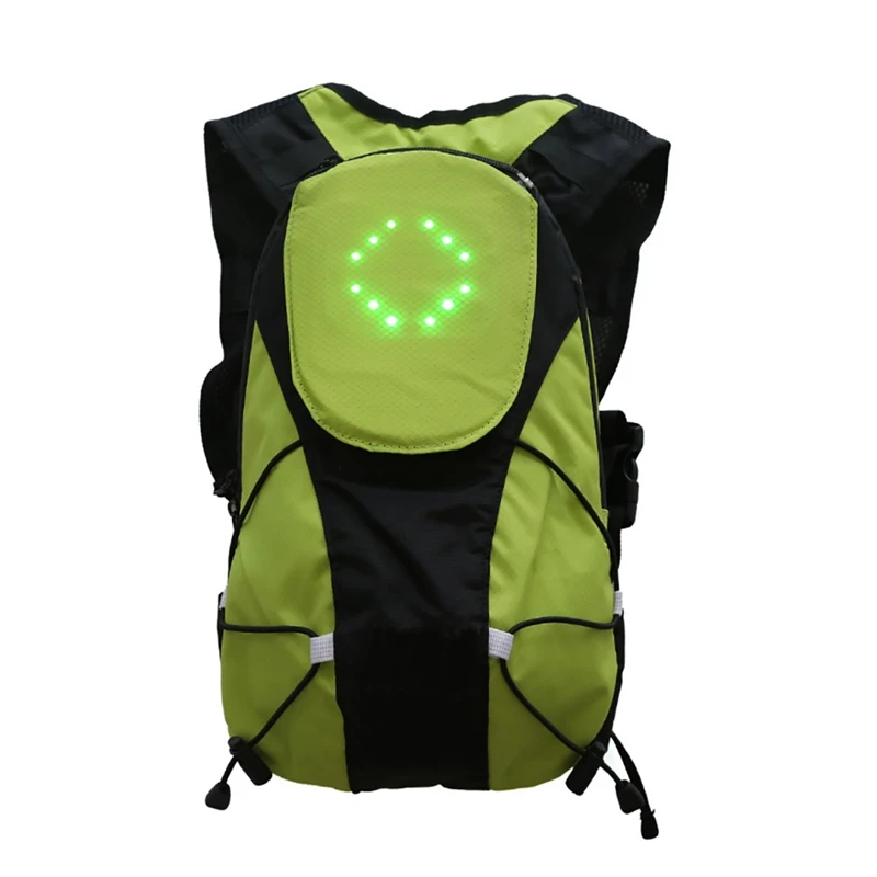 5L легкий USB Перезаряжаемые светоотражающий рюкзак с светодиодный световой сигнал уличный спортивный для безопасности сумка Шестерни для езды на велосипеде продажуus$29,0