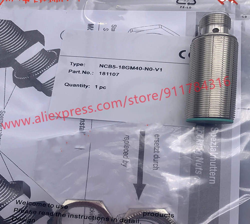 2pcs New High Quality Pepperl+Fuchs NCB8-18GM40-N0-V1/NO cylindrical sensor proximity switch parking brake