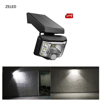 

LED Solar Flood Lights Outdoor Wall Lamp Motion Sensor Outdoor Waterproof IP65 High-brightness Garden Pathway Garage Door Lamp