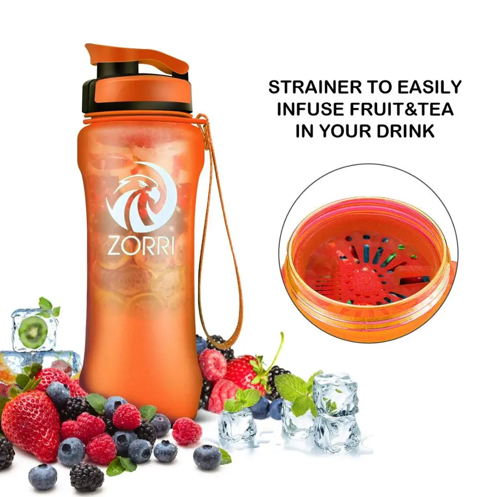 Зорри вассер Flasche Zitrone Obst Infuser вассер Flasche шейкер Fahrrad Reise Flaschen botella de agua con filtro gourde borracc
