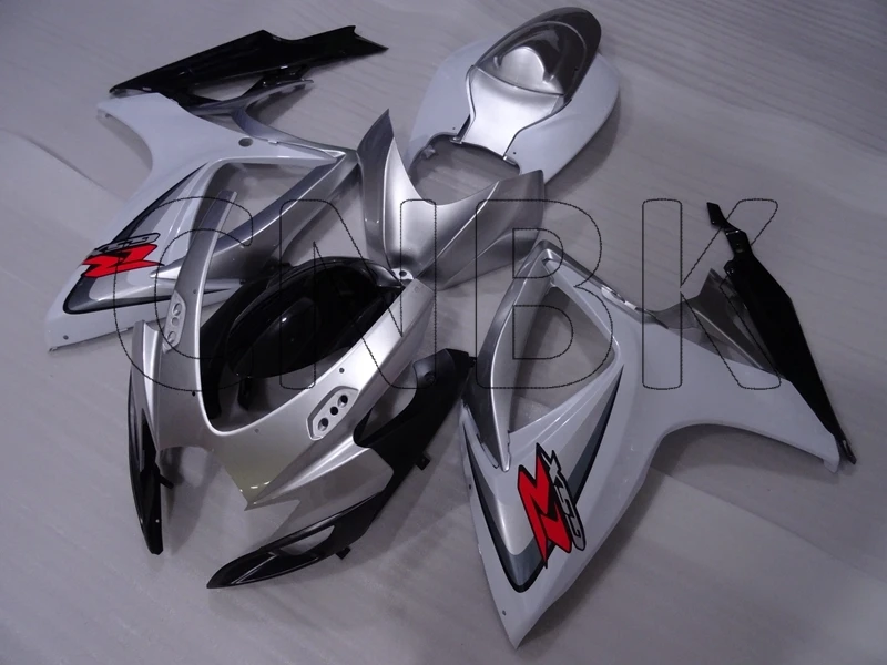 GSXR 750 06 набор для всего тела 600 2006 серебряный белый корпус комплекты GSX R 2007 K6