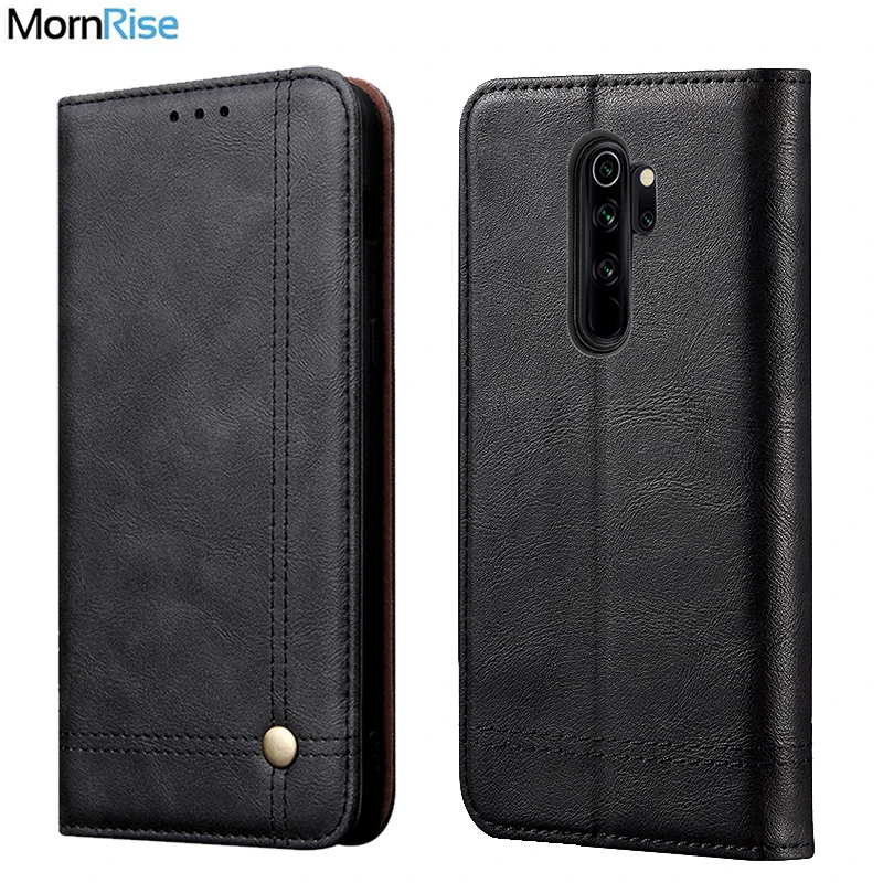 Роскошный тонкий кожаный флип чехол в стиле ретро для MI Xiaomi Redmi Note 8 / Pro кошелек с