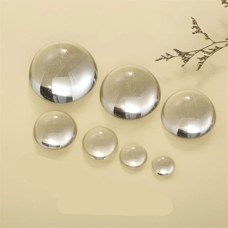 100Pcs 10/12/14/16/18/20/25mm  Clear Glass Round Cabochons Transparent Dome Game Chess pieces for Board Games DIY Accessories from 6mm to 25mm random mixed round dragon eyes in pairs pattern glass flatback photo cabochons base diy msking accessories