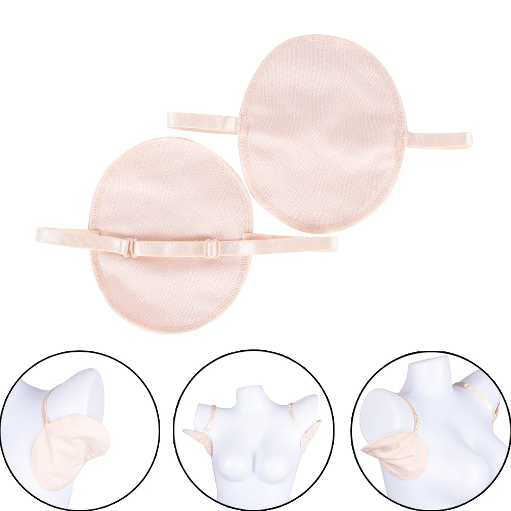 1 Pair Underarm Sweat Shield Pad Female Supplies washable Armpit Sweat Absorbing Guards Shoulder Strap New Sale