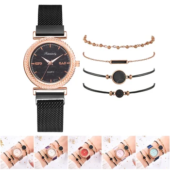 

Fashion Women Watch Alloy Mesh Band Round Dial Quartz Watch for Girls A66