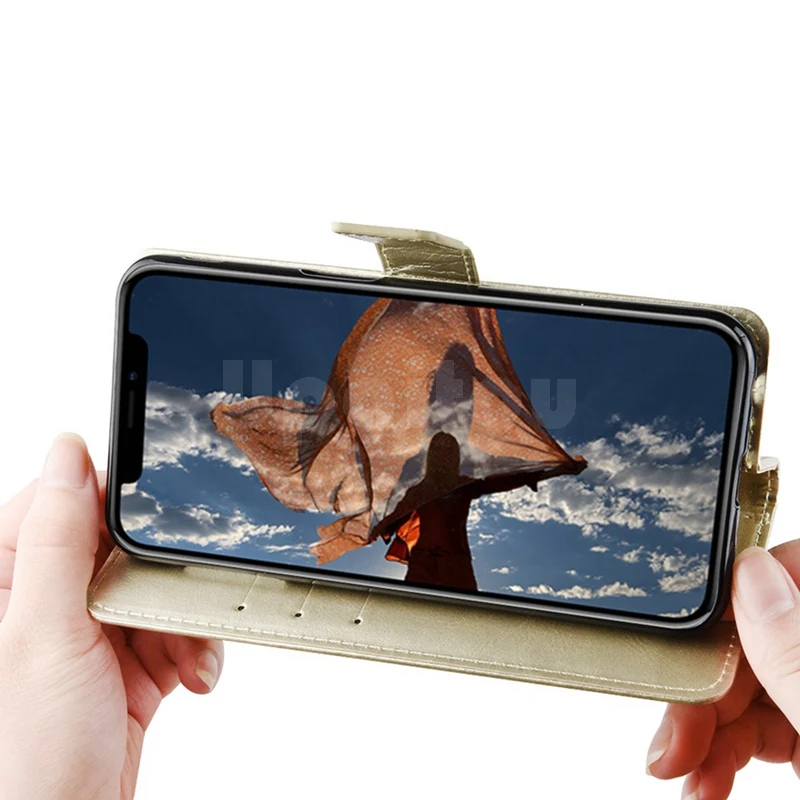 UPaitou роскошный кожаный чехол для samsung Galaxy J4 J6 2018 Plus с откидной крышкой кошелек s J5 Pro