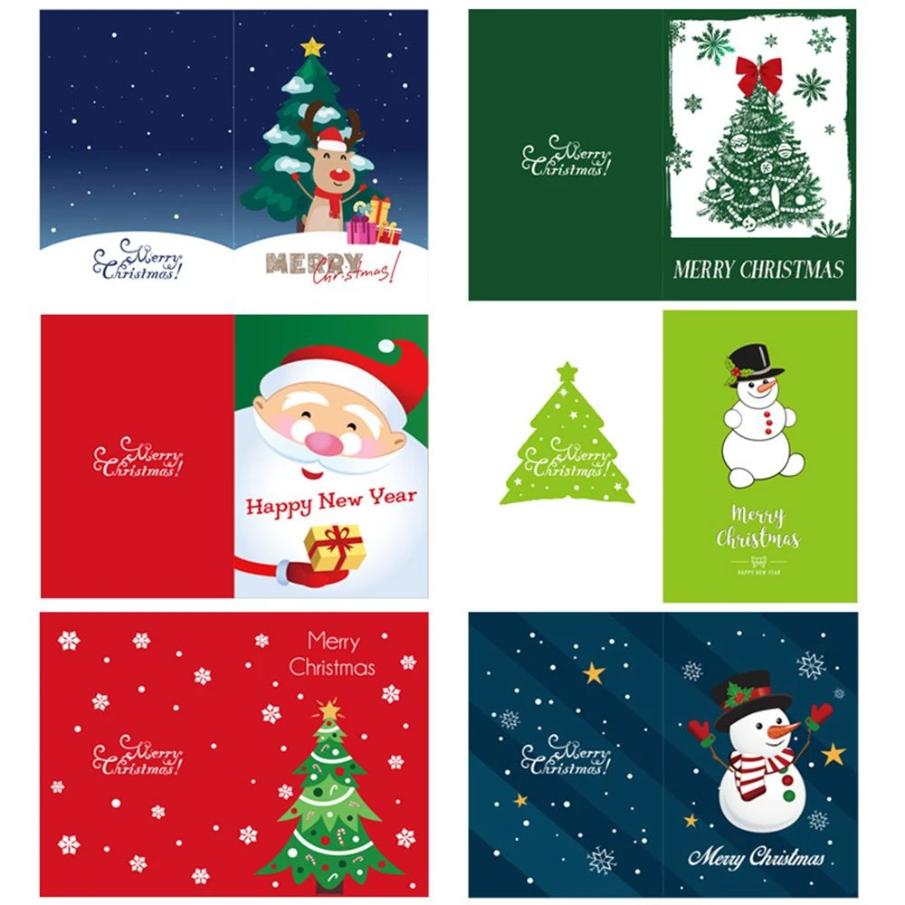 雪の女王感謝の木クリスマスギフト労働グリーティングカードsantlacus漫画メッセージカード Cards Invitations Aliexpress