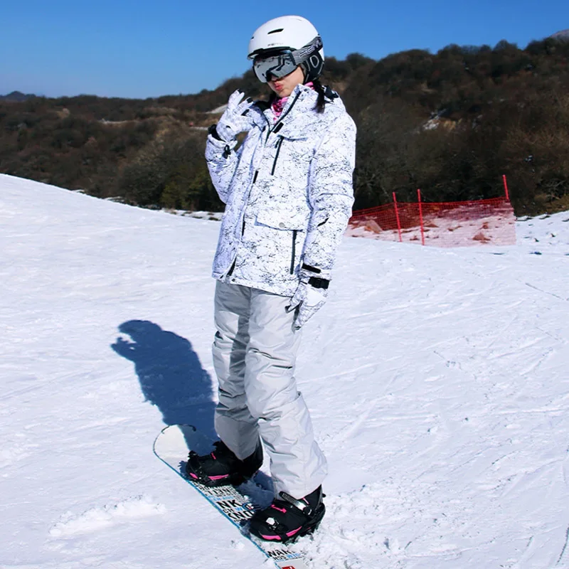 30 мужской/wo мужской белый зимний костюм, комплекты, одежда для катания на лыжах, одежда для сноубординга, водонепроницаемые зимние лыжные куртки+ зимние комбинезоны, штаны