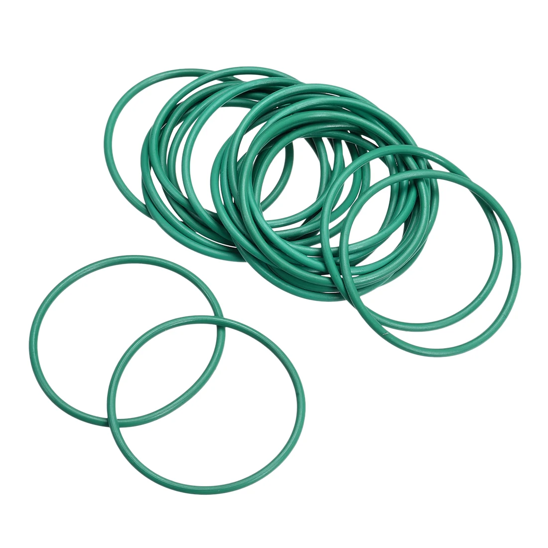 

uxcell 20Pcs Fluorine Rubber O Rings, 33mm OD, 30mm Inner Diameter, 1.5mm Width, Seal Gasket Green Prevent leaks in plumbing