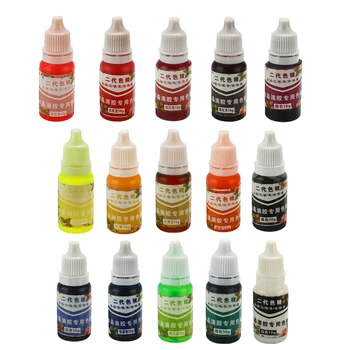 

10ml Epoxy UV Resin эпоксидная смола Colorant resina Jewelry Liquid Pigment Bath Bomb Soap Dye DIY Jewelry Making Tools 15 Color
