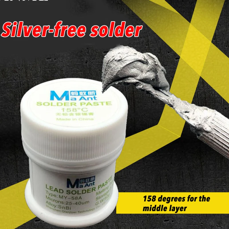 Ma Ant Professional 158 183 Degree Lead Free Leaded Middle Layer Special Solder Paste for iPhone X XS Max Medium Low Temperature |