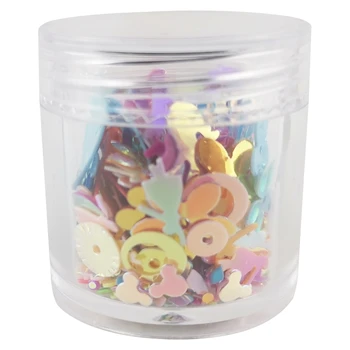 

Jinguang Beads Accessories Accessories Sequins DIY Nail Mud Slime Crystal Epoxy Material Mixed Colors and Mixed Styles