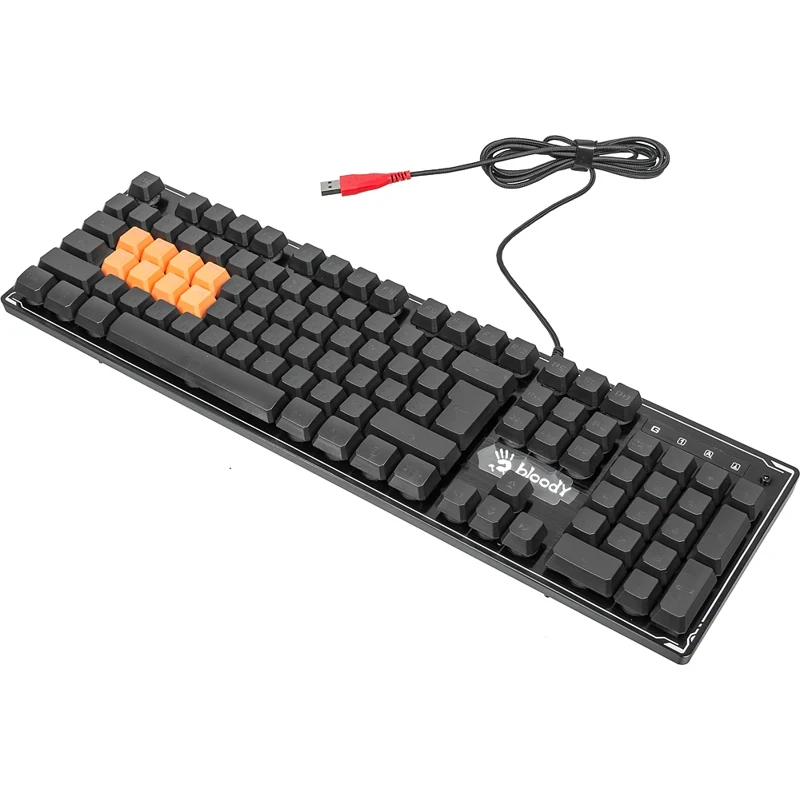Клавиатура A4 Bloody B3370R черный USB Multimedia for gamer LED